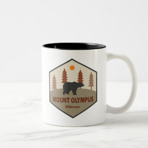 Mount Olympus Wilderness Utah Bear Two-Tone Coffee Mug