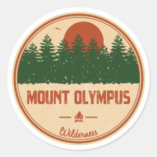 Mount Olympus Wilderness Utah Classic Round Sticker