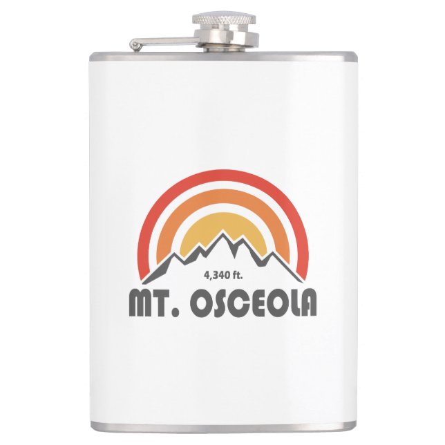 Mount Osceola New Hampshire Hip Flask (Front)