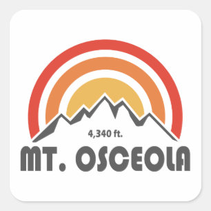 Mount Osceola New Hampshire Square Sticker