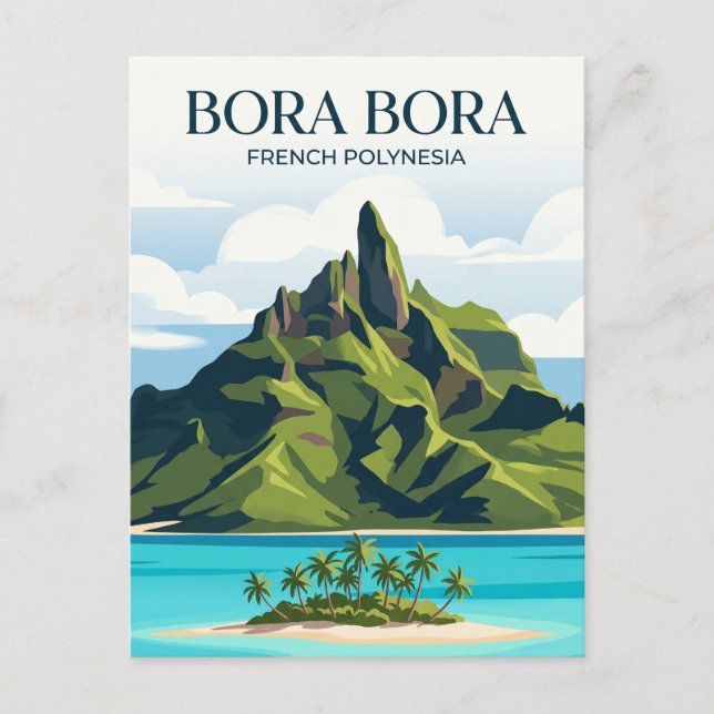 Mount Otemanu French Polynesia Postcard (Front)