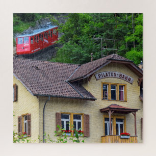 Mount Pilatus Bahn - Cog Railway - 20x20 - 676 pc Jigsaw Puzzle