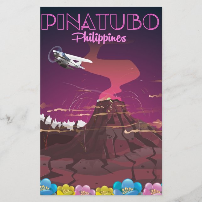 Mount Pinatubo, Philippines Stationery (Front)