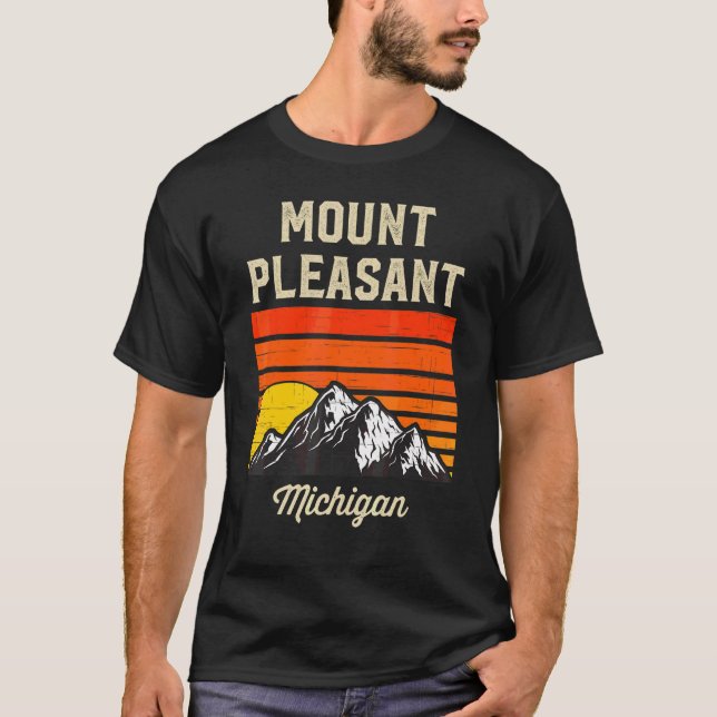 Mount Pleasant Michigan Hometown City State Usa T-Shirt (Front)