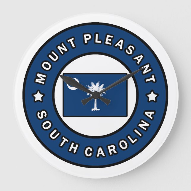 Mount Pleasant South Carolina Large Clock (Front)