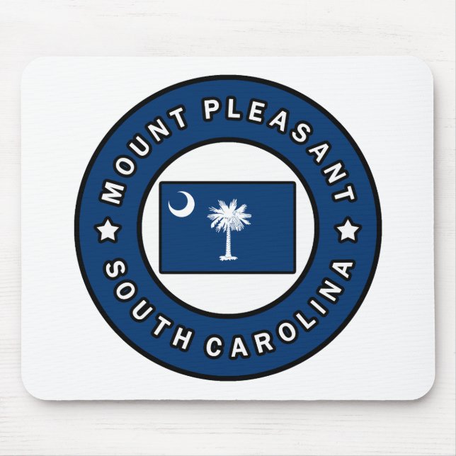 Mount Pleasant South Carolina Mouse Mat (Front)