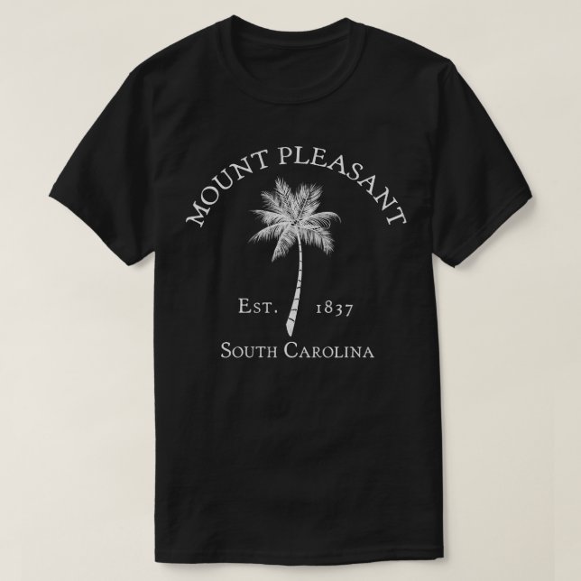 Mount Pleasant South olina Vintage Palmetto T-Shirt (Design Front)