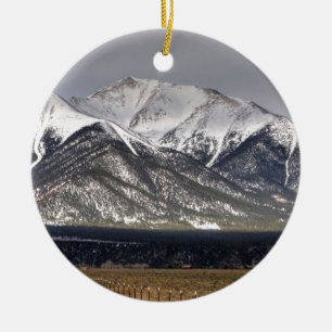 Mount Princeton Ceramic Tree Decoration