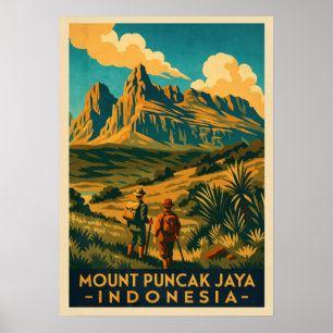 Mount Puncak Jaya Indonesia V01 Poster