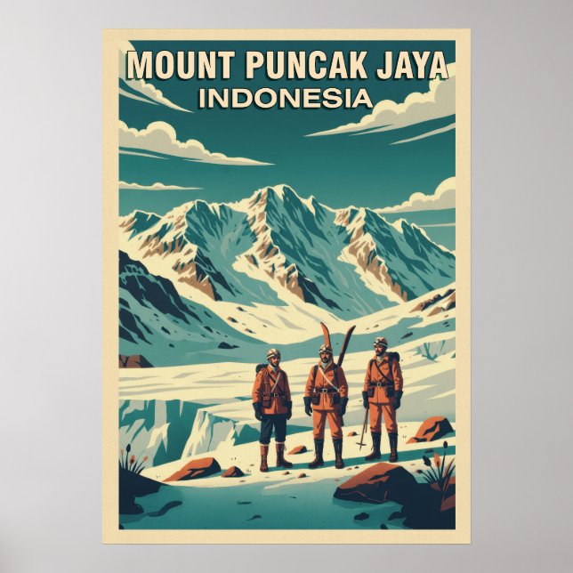 Mount Puncak Jaya Indonesia V04 Poster (Front)