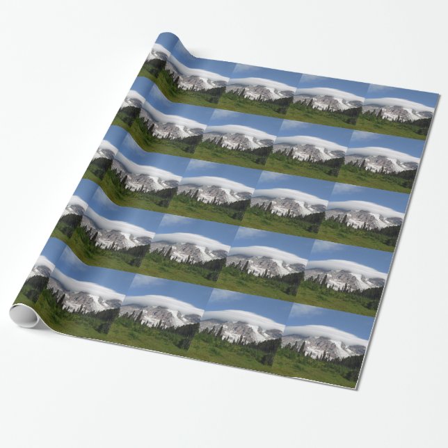 Mount Rainier 5 Wrapping Paper (Unrolled)