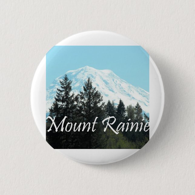 Mount Rainier 6 Cm Round Badge (Front)