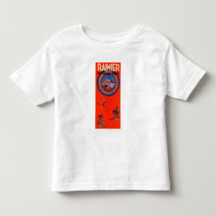 Mount Rainier Advertising Poster Toddler T-Shirt