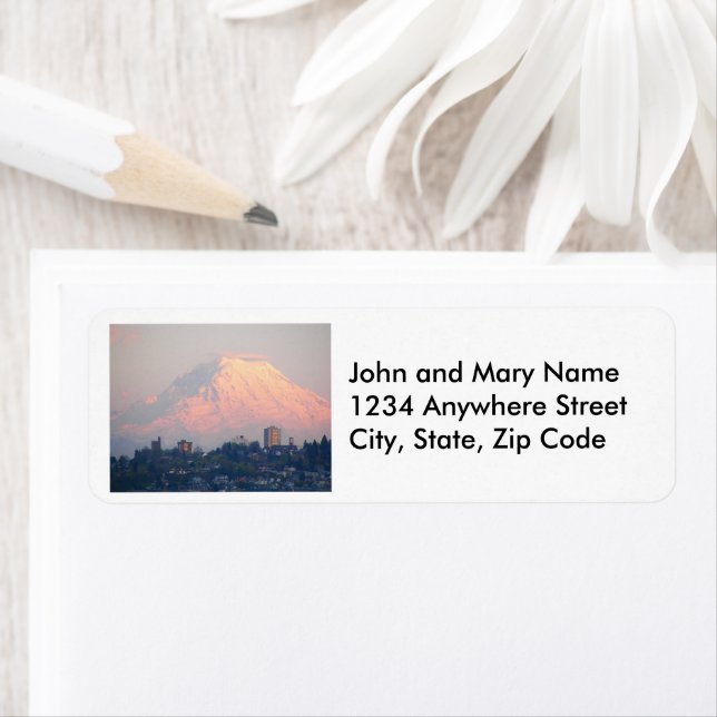 Mount Rainier Alpenglow Return Address (Insitu)