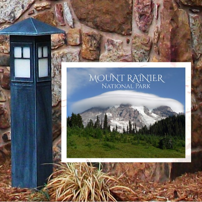 Mount Rainier Encircled by Cloud, Mount Rainier NP Postcard (Creator Uploaded)
