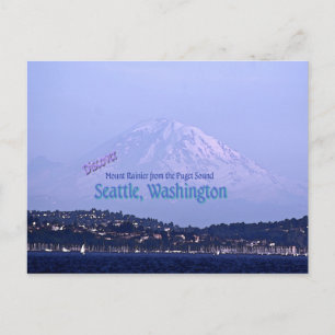 Mount Rainier from the Puget Sound Postcard