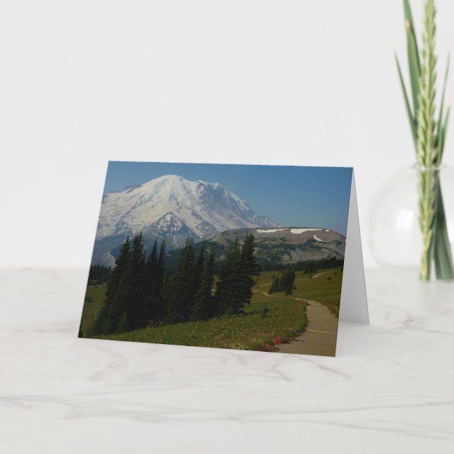 Mount Rainier from the Sourdough Ridge Trail Card (Front)