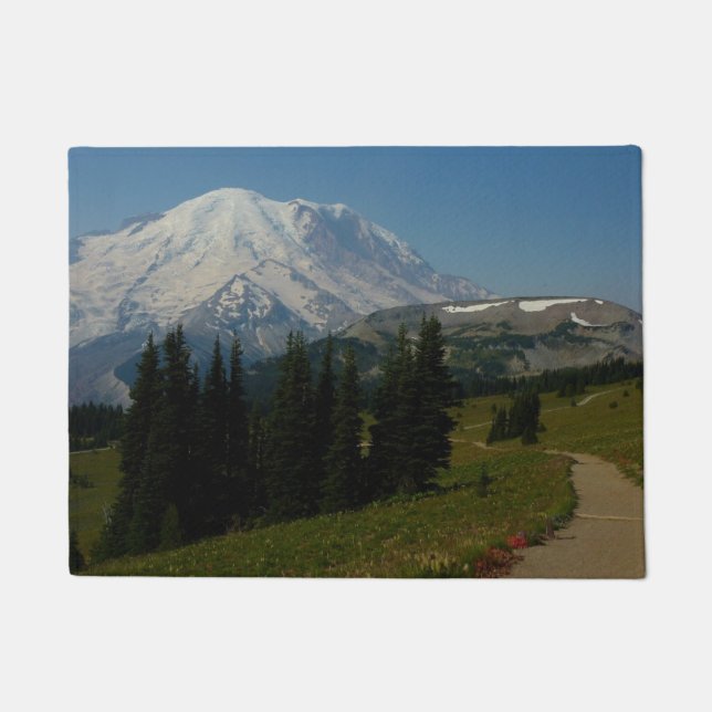 Mount Rainier from the Sourdough Ridge Trail Doormat (Front)