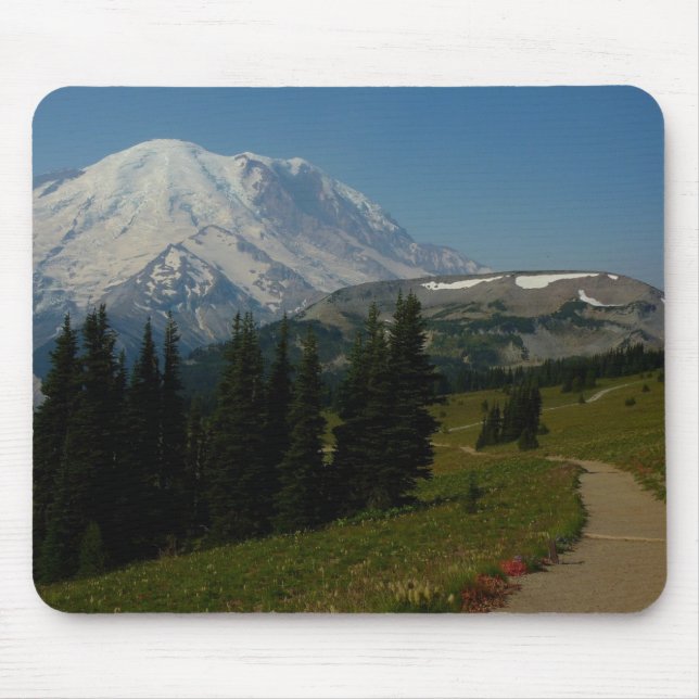 Mount Rainier from the Sourdough Ridge Trail Mouse Mat (Front)