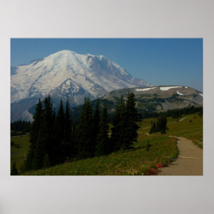 Mount Rainier from the Sourdough Ridge Trail Poster