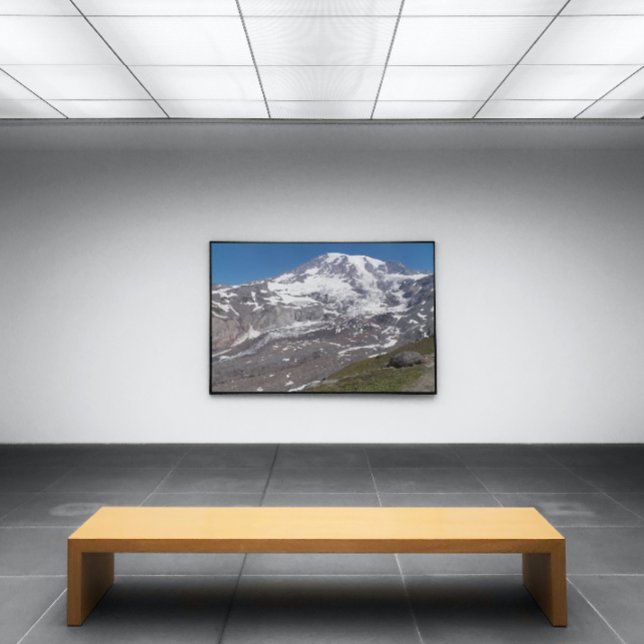 Mount Rainier Glacier View Photo Print (In Situ Framed)