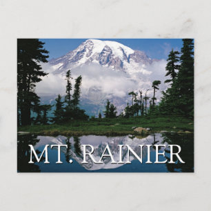 Mount Rainier   Happy Birthday Postcard
