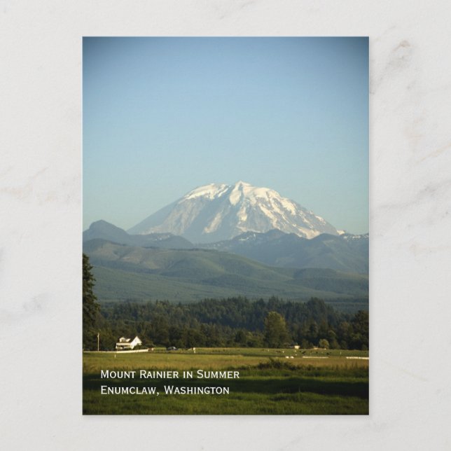 Mount Rainier in Summer Postcard (Front)