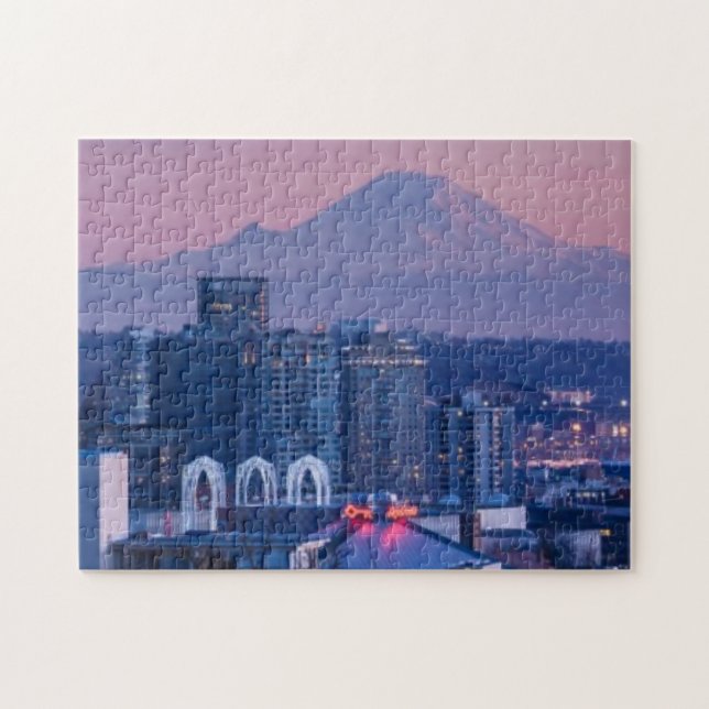 Mount Rainier in the background. Jigsaw Puzzle (Horizontal)