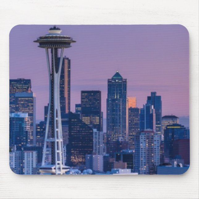 Mount Rainier in the background. Mouse Mat (Front)