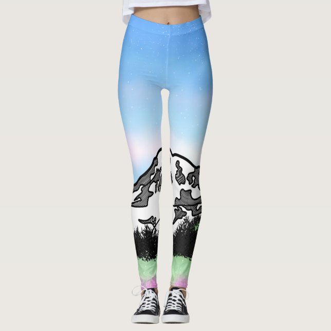 Mount Rainier Jackson Hole Leggings (Front)