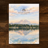 Mount Rainier, Lake Tapps, Washington | Watercolor