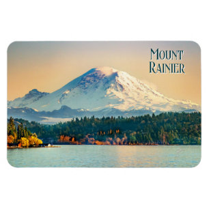 Mount Rainier Lake Washington Pacific Northwest Magnet