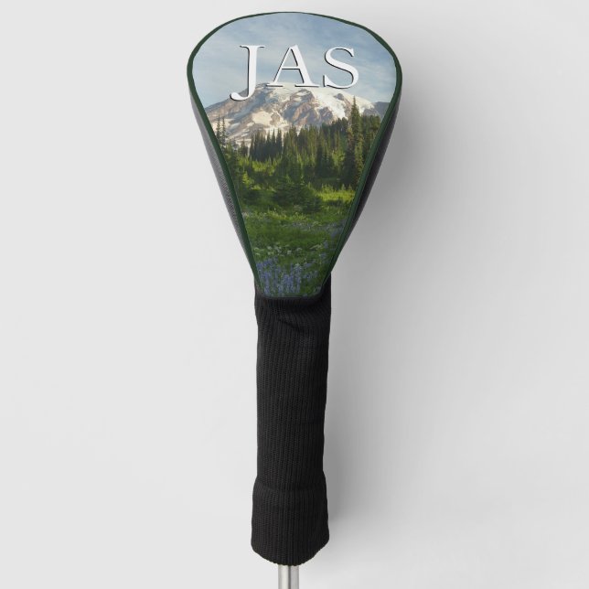 Mount Rainier Morning Light Golf Head Cover (Front)