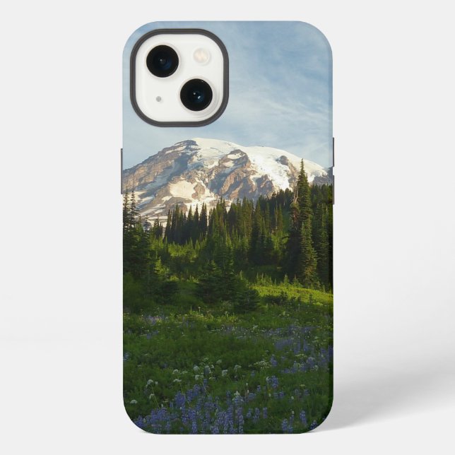 Mount Rainier Morning Light iPhone Case (Back)