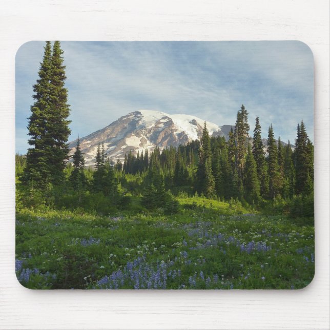Mount Rainier Morning Light Mouse Mat (Front)