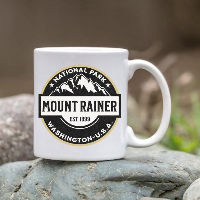 Mount Rainier National Park Alpine Logo Coffee Mug (Creator Uploaded)