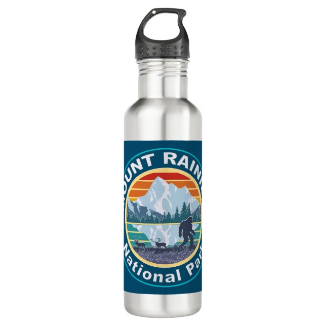 Mount Rainier National Park Bigfoot 710 Ml Water Bottle (Front)