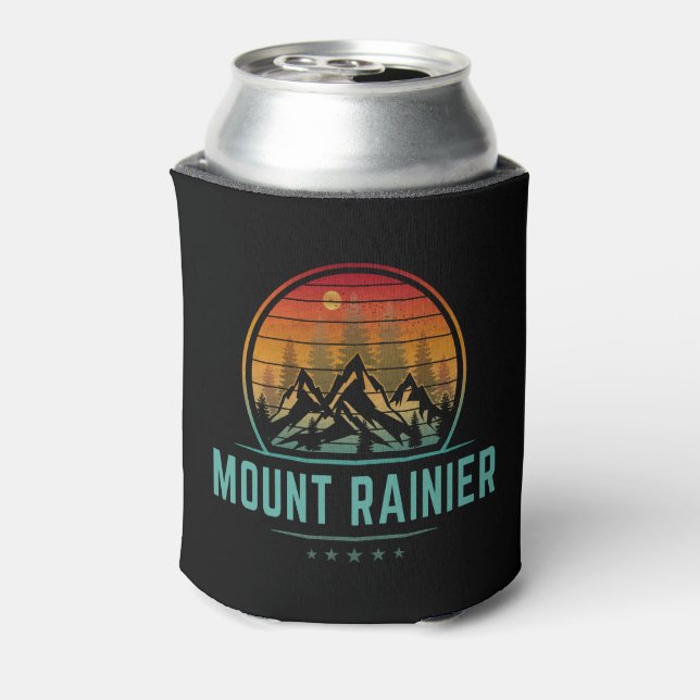 Mount Rainier National Park Can Cooler (Can Back)