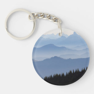 Mount Rainier National Park Cascade Mountains Key Ring