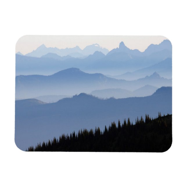 Mount Rainier National Park | Cascade Mountains Magnet (Horizontal)