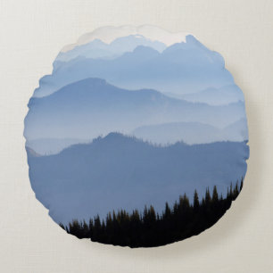 Mount Rainier National Park Cascade Mountains Round Cushion