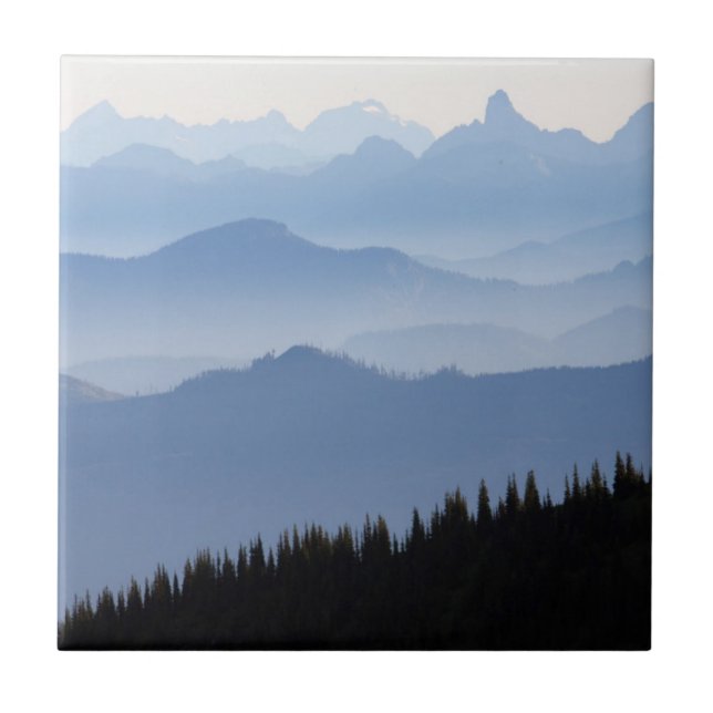 Mount Rainier National Park | Cascade Mountains Tile (Front)