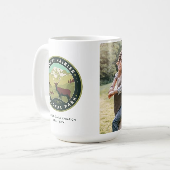 Mount Rainier National Park Coffee Mug (Front Left)