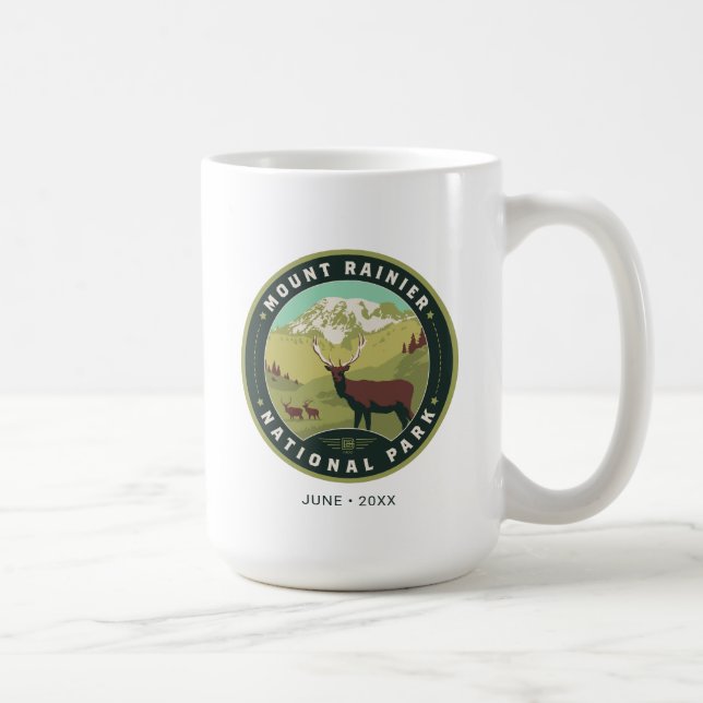 Mount Rainier National Park Coffee Mug (Right)