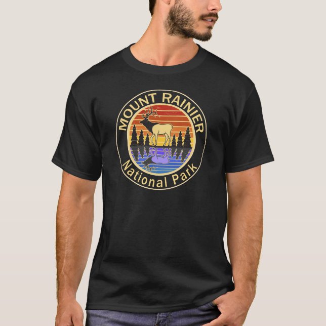 Mount Rainier National Park Elk T-Shirt (Front)