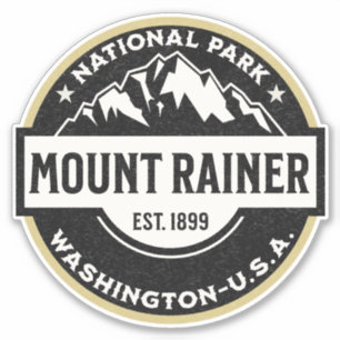 Mount Rainier National Park Emblem