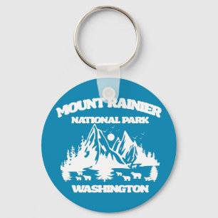 Mount Rainier National Park Key Ring