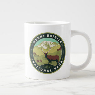 Mount Rainier National Park Large Coffee Mug