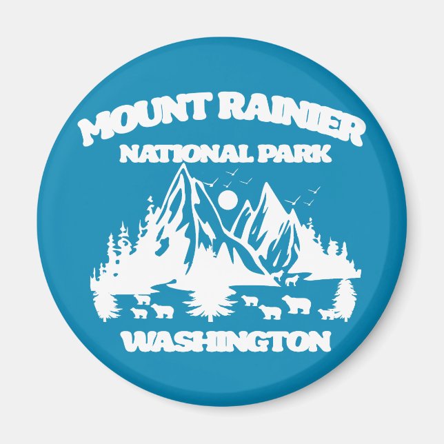 Mount Rainier National Park Magnet (Front)