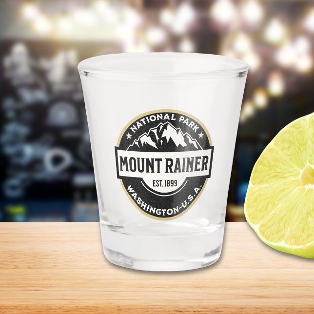 Mount Rainier National Park Peak Icon Shot Glass (Creator Uploaded)